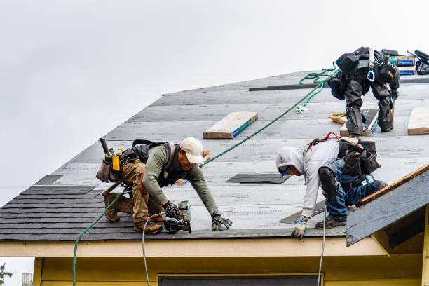 Professional Gutter Installation technician working in Tannersville, VA